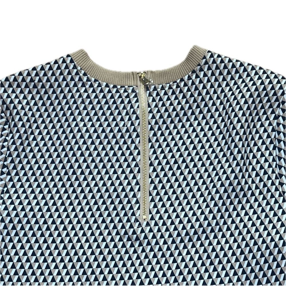 Addison Bay Botanist Peplum Top Navy Tan XS - Picture 7 of 13